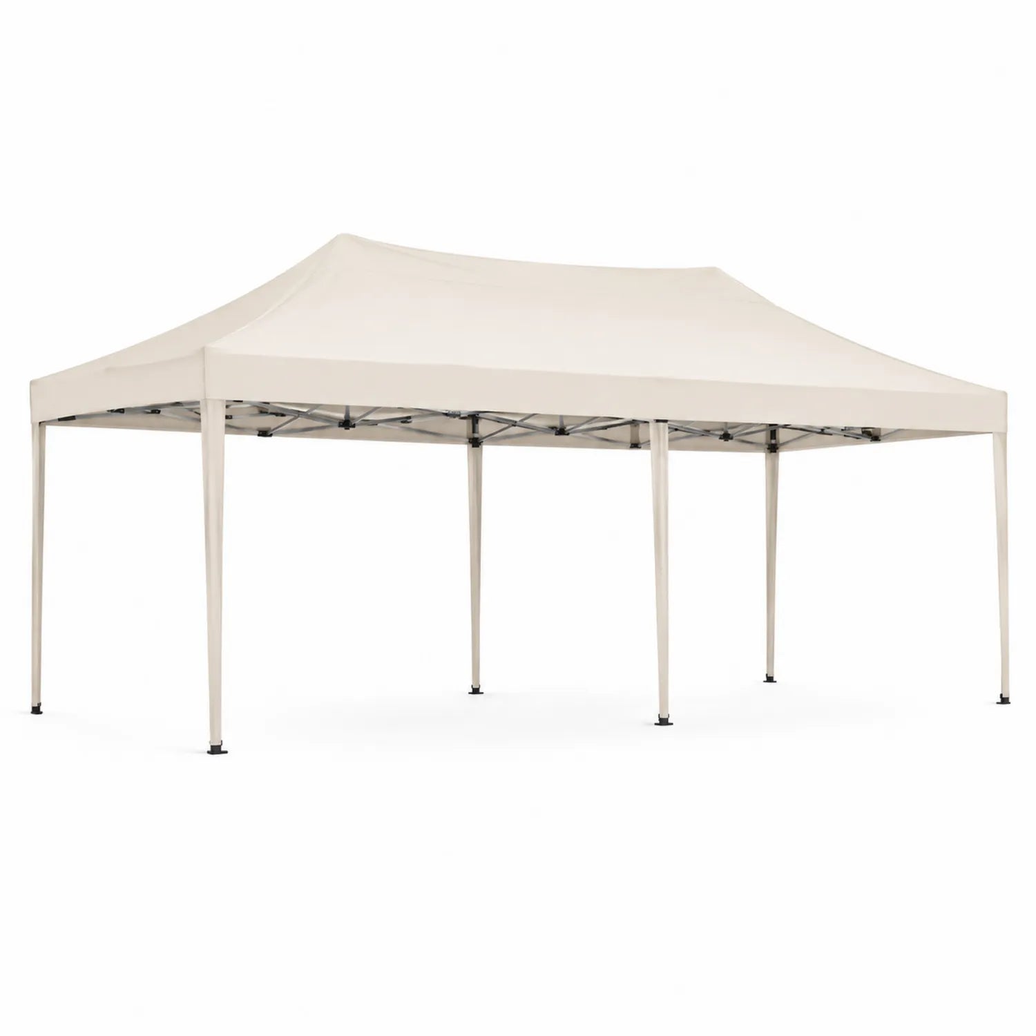 Tenda da giardino pieghevole 3x6 m in poliestere e acciaio Beige
